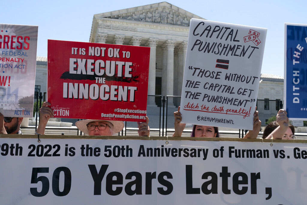 What do death penalty opponents want done?